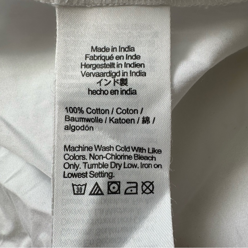 Madewell Top Plus Easy Y-Neck Button-Up Shirt Cotton Eyelet White 3X NWT New - Picture 8 of 12